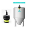 4 - Wasser-Tiefen-Sensor-Ultraschallwasserspiegel-Übermittler 20mA RS485